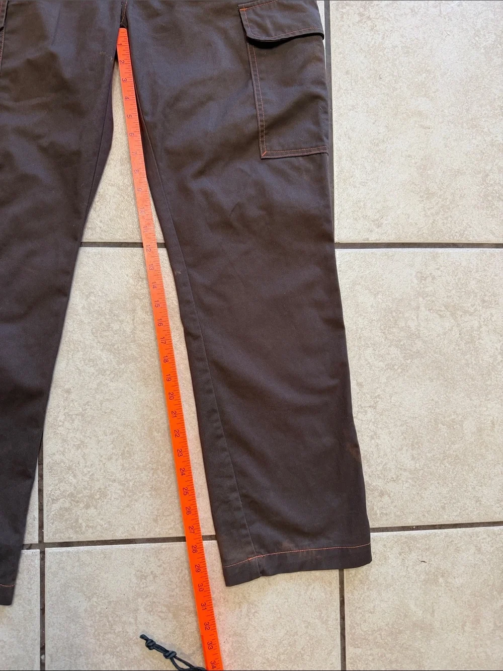 True Religion Brown Cargo Pants Men’s 30 Utility Y2K Streetwear Flap Pocket
